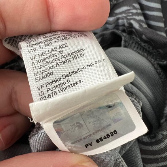 The North Face Low Rise Athletic Leggings w/ Interior Pocket Two Tone Gray Small - Picture 9 of 9